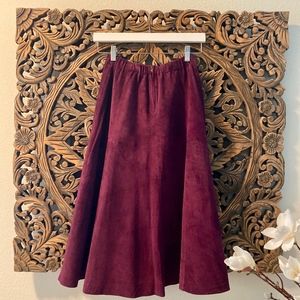 Genuine Leather Skirt | Vintage Positano Pelle